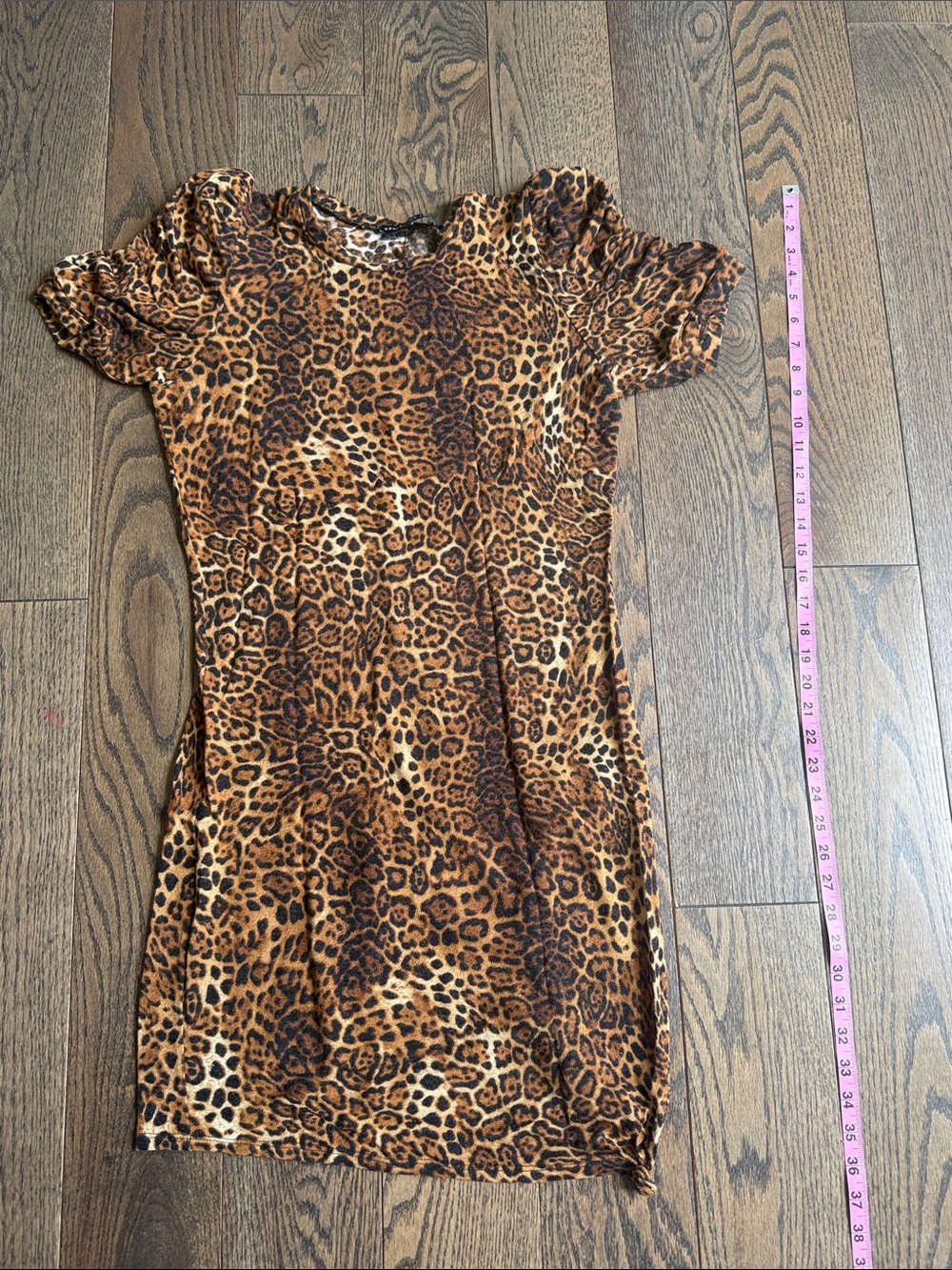 Generation Love Leopard Print Bodycon Dress in Brown and Black cheetah leopard M